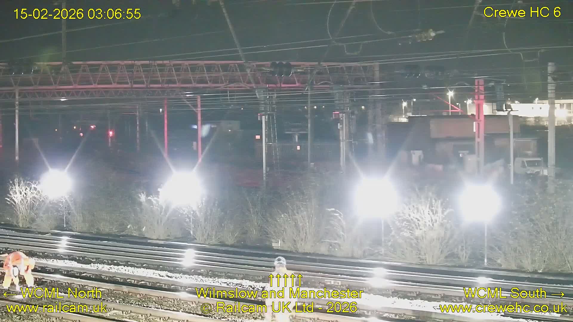 Crewe Rail Crossing Junction from Heritage Centre Live Cam - Crewe, Cheshire East, North West, England, United Kingdom