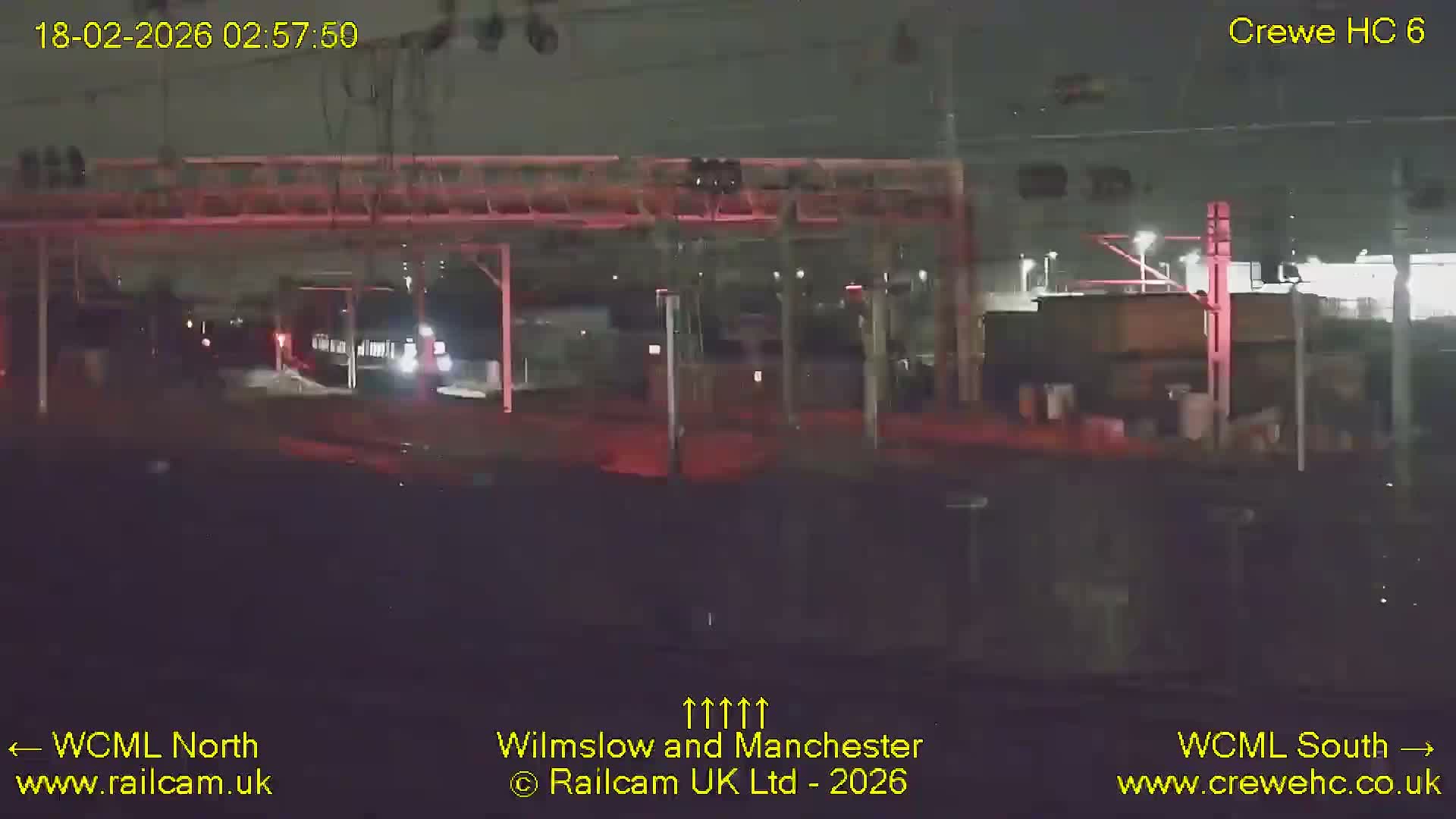 Crewe Rail Crossing Junction from Heritage Centre Live Cam - Crewe, Cheshire East, North West, England, United Kingdom