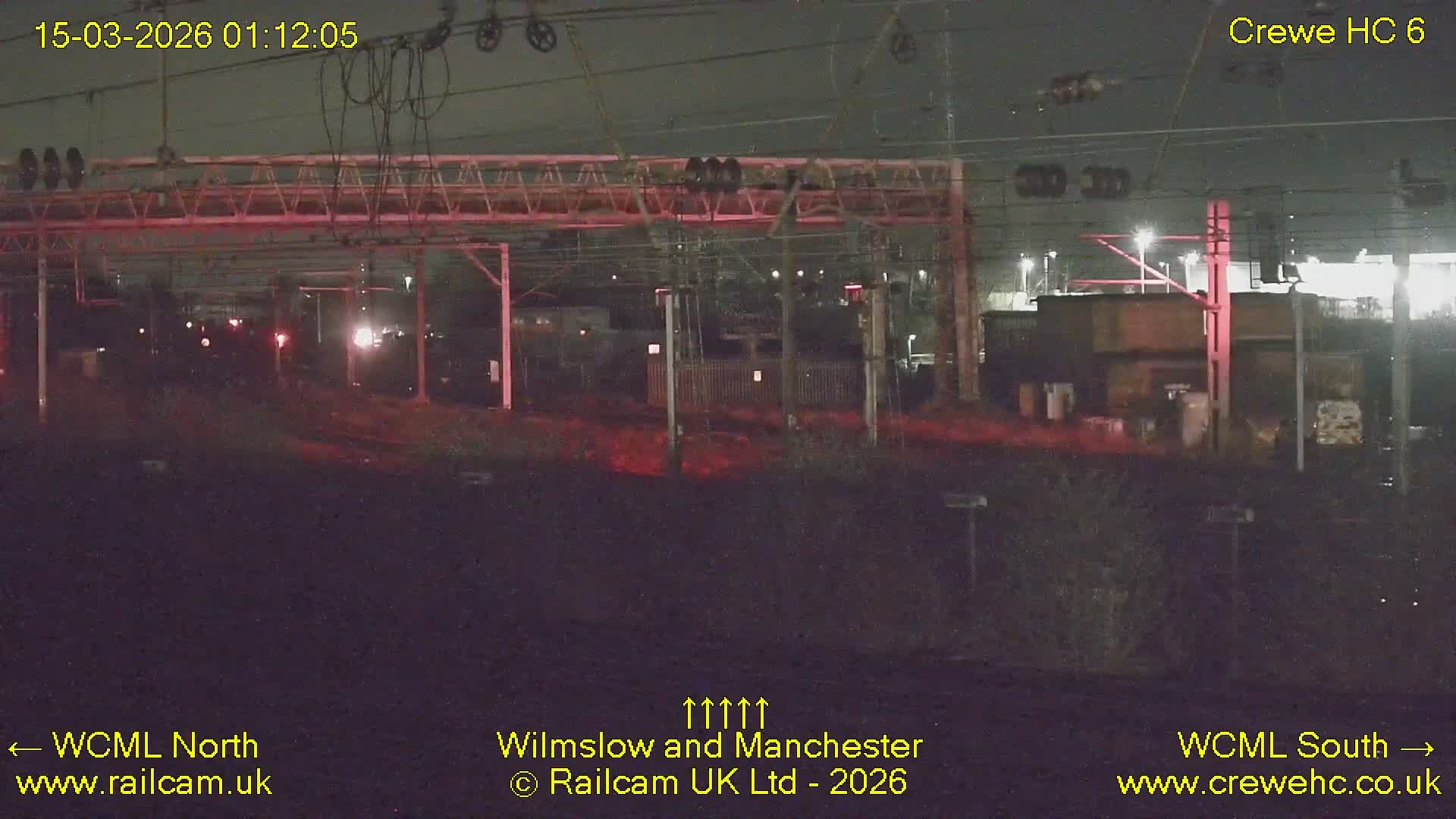 Crewe Rail Crossing Junction from Heritage Centre Live Cam - Crewe, Cheshire East, North West, England, United Kingdom