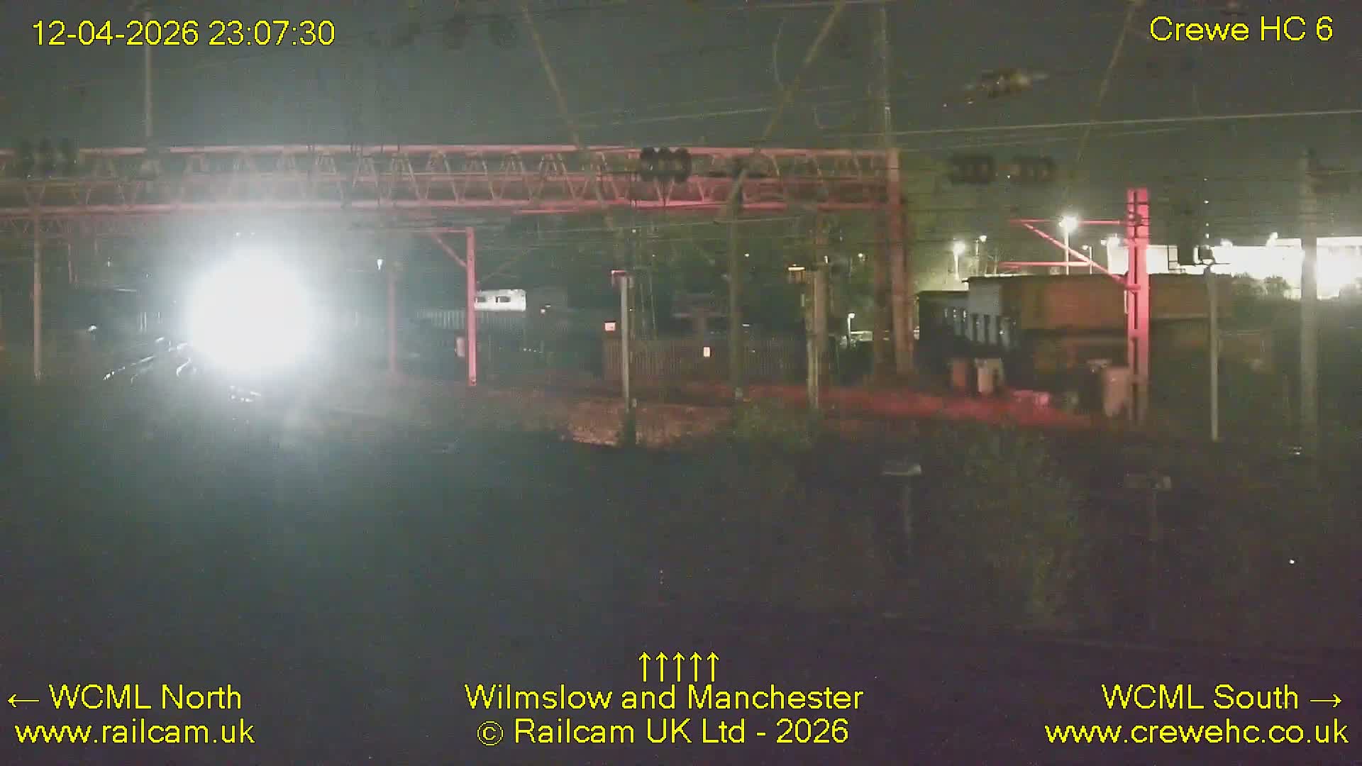Crewe Rail Crossing Junction from Heritage Centre Live Cam - Crewe, Cheshire East, North West, England, United Kingdom