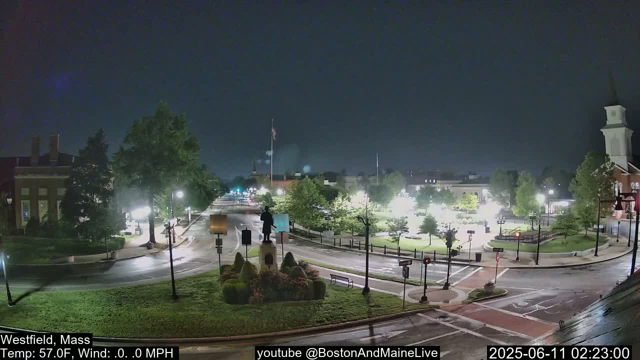 Park Square Live  Cam - Westfield, Massachusetts USA
