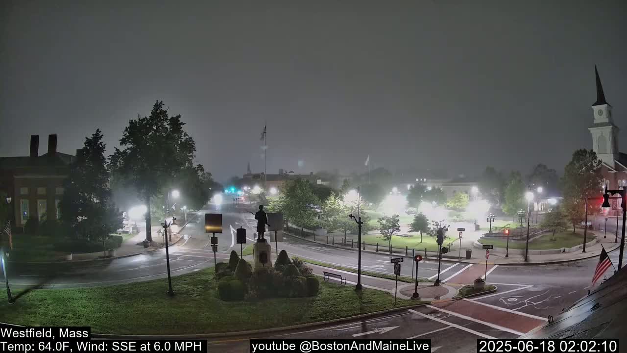 Park Square Live  Cam - Westfield, Massachusetts USA