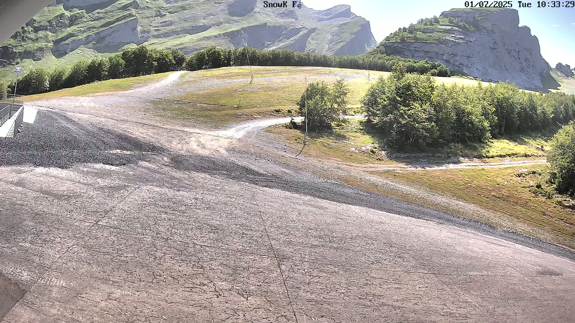 Gourette,  Pyrenees View from Snow K Fé Live Cam - Eaux-Bonnes,  Pyrenees-Atlantiques, Nouvelle-Aquitaine, France