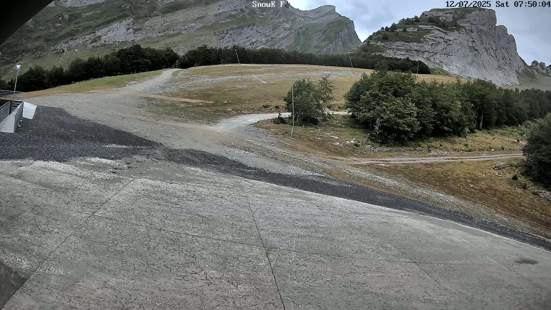 Gourette,  Pyrenees View from Snow K Fé Live Cam - Eaux-Bonnes,  Pyrenees-Atlantiques, Nouvelle-Aquitaine, France