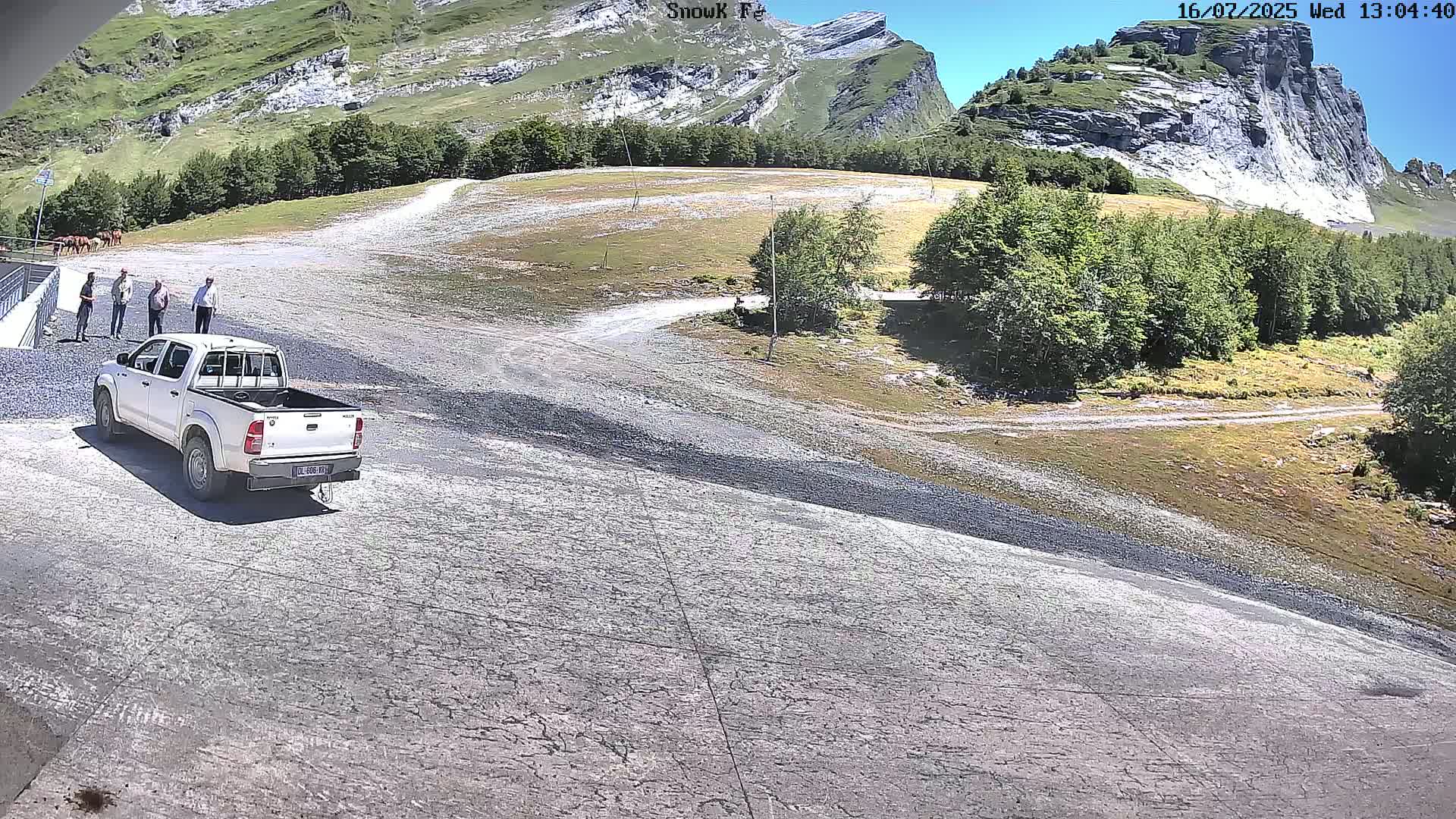 Gourette,  Pyrenees View from Snow K Fé Live Cam - Eaux-Bonnes,  Pyrenees-Atlantiques, Nouvelle-Aquitaine, France