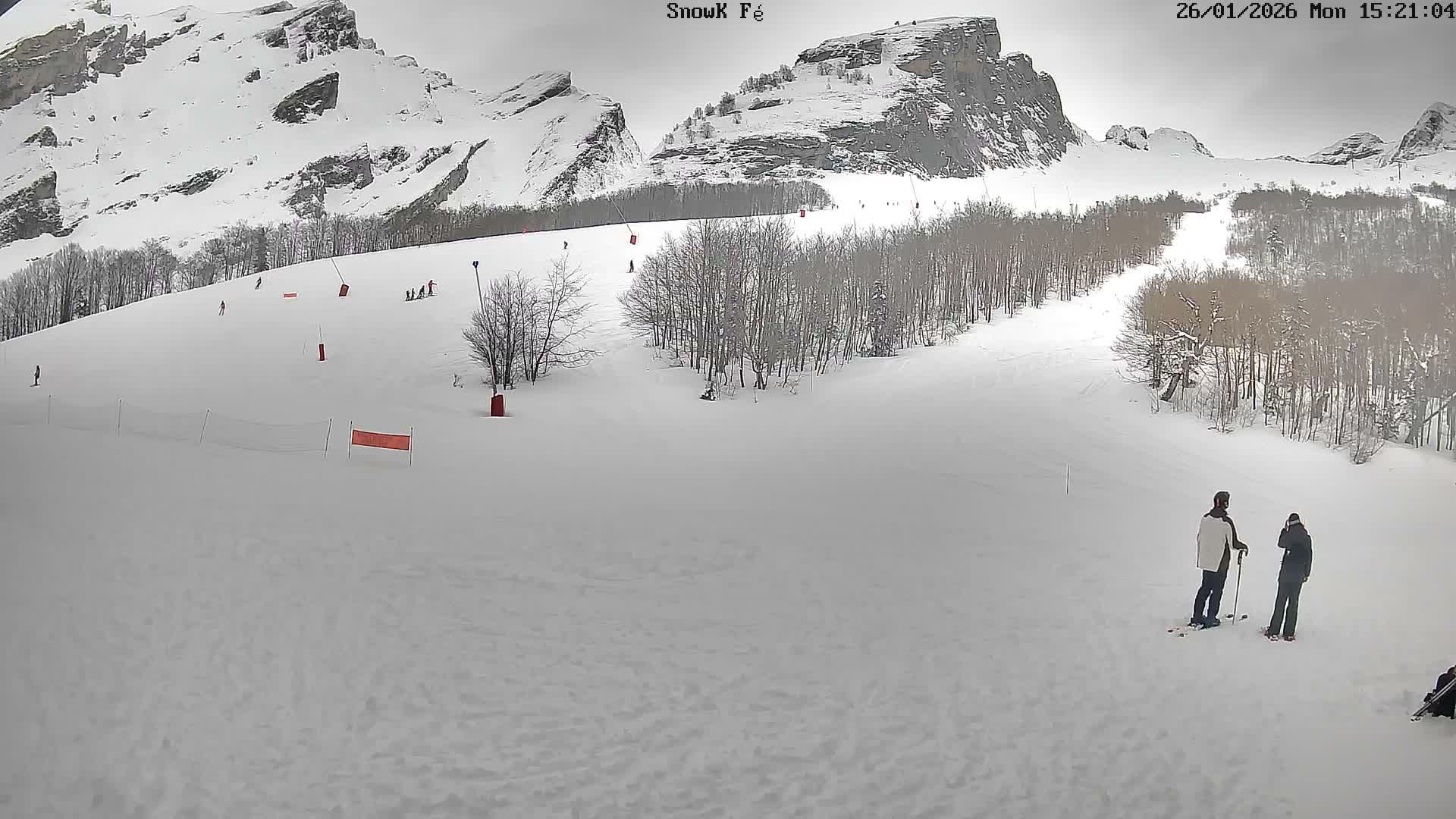 Gourette,  Pyrenees View from Snow K Fé Live Cam - Eaux-Bonnes,  Pyrenees-Atlantiques, Nouvelle-Aquitaine, France