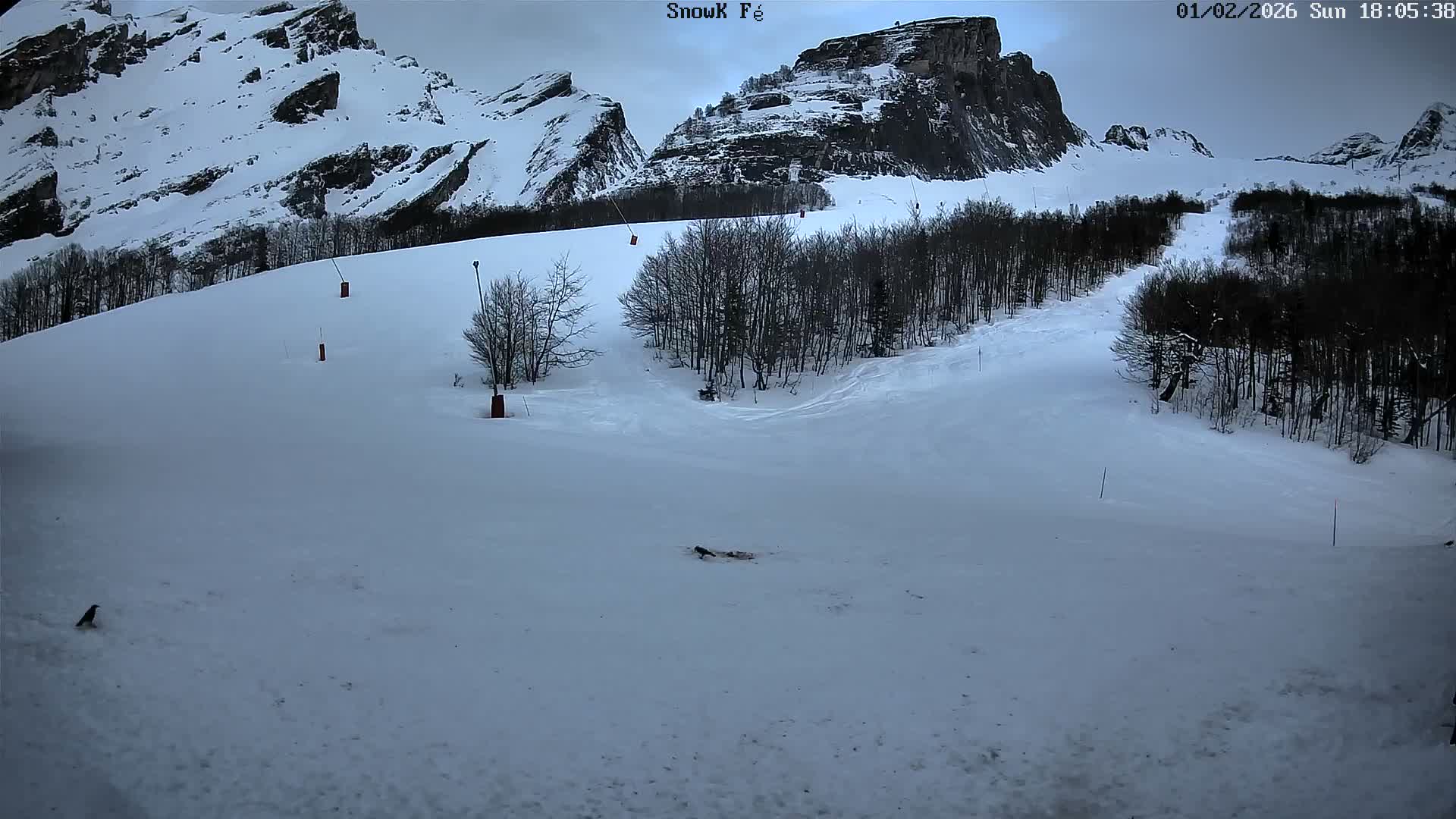 Gourette,  Pyrenees View from Snow K Fé Live Cam - Eaux-Bonnes,  Pyrenees-Atlantiques, Nouvelle-Aquitaine, France