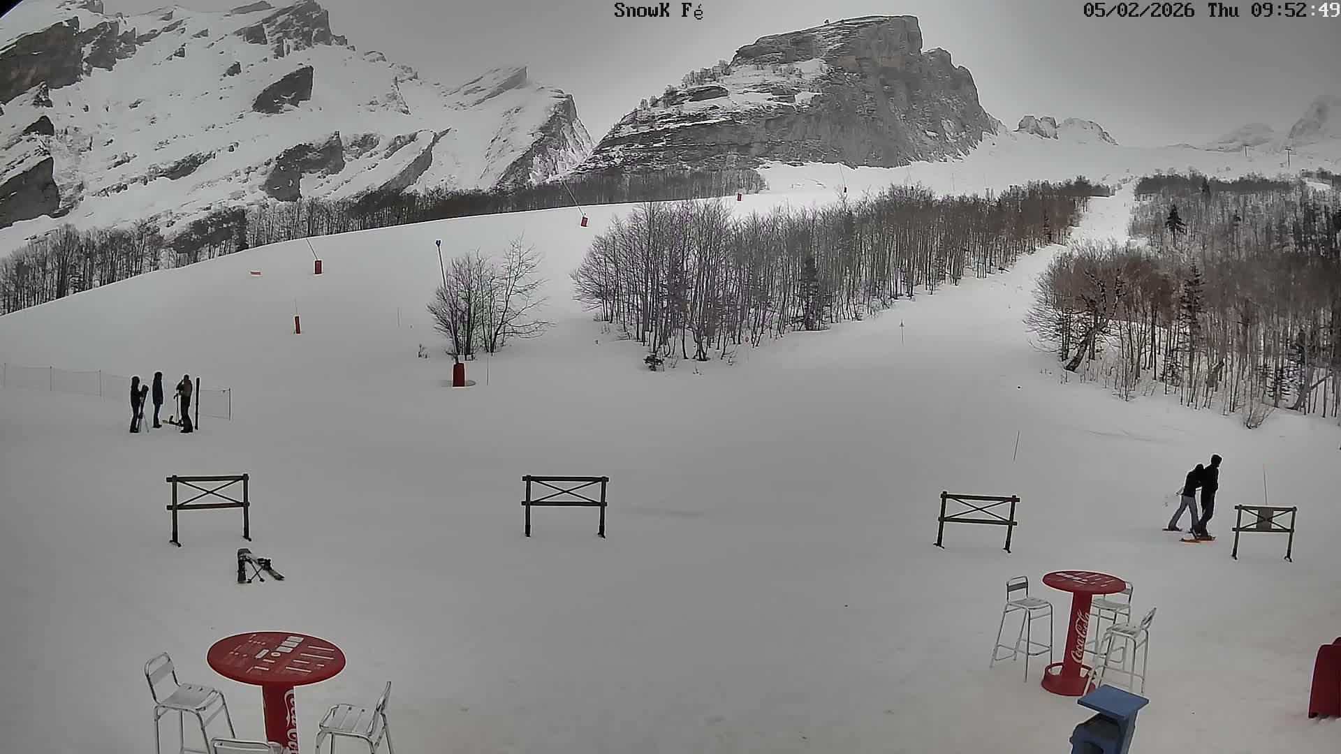 Gourette,  Pyrenees View from Snow K Fé Live Cam - Eaux-Bonnes,  Pyrenees-Atlantiques, Nouvelle-Aquitaine, France