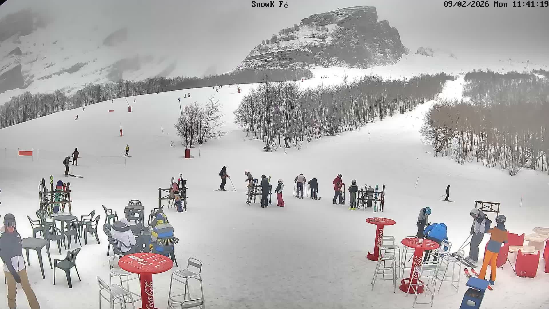 Gourette,  Pyrenees View from Snow K Fé Live Cam - Eaux-Bonnes,  Pyrenees-Atlantiques, Nouvelle-Aquitaine, France