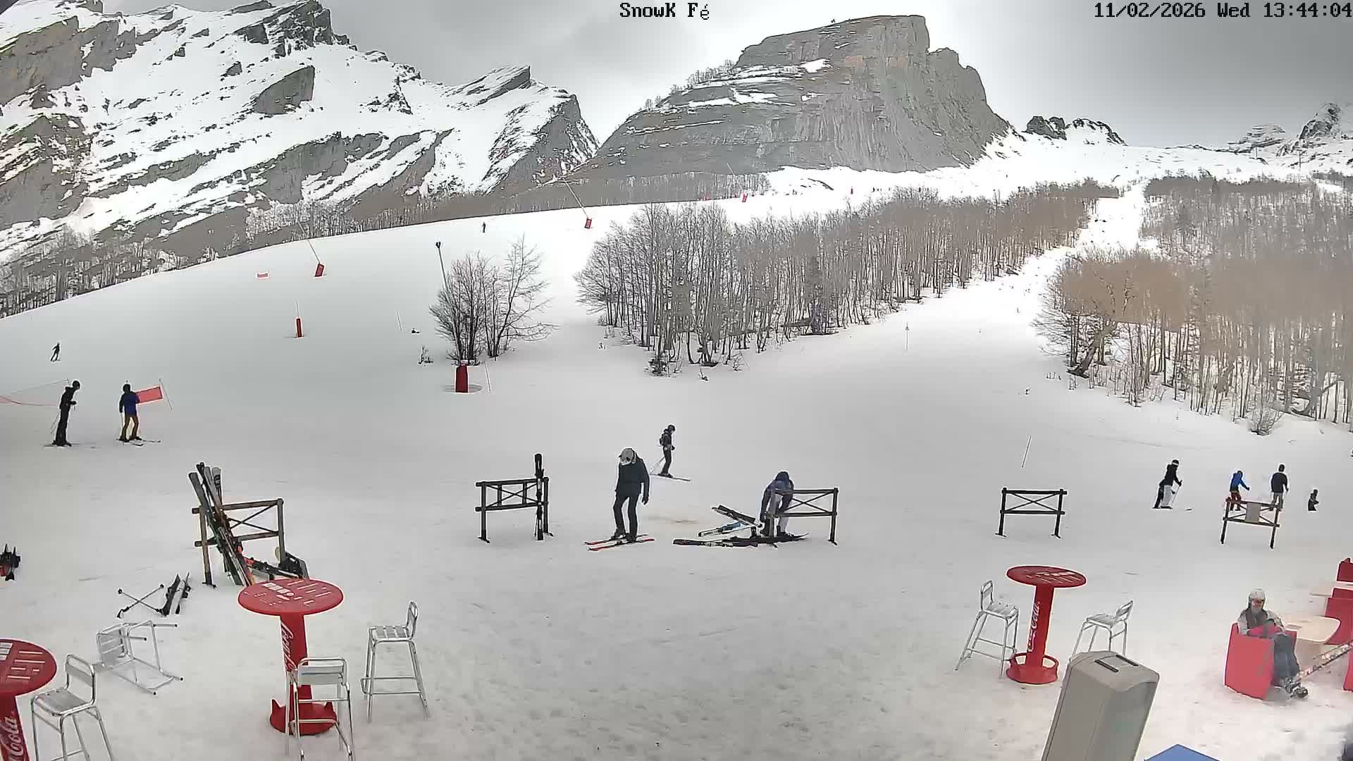 Gourette,  Pyrenees View from Snow K Fé Live Cam - Eaux-Bonnes,  Pyrenees-Atlantiques, Nouvelle-Aquitaine, France
