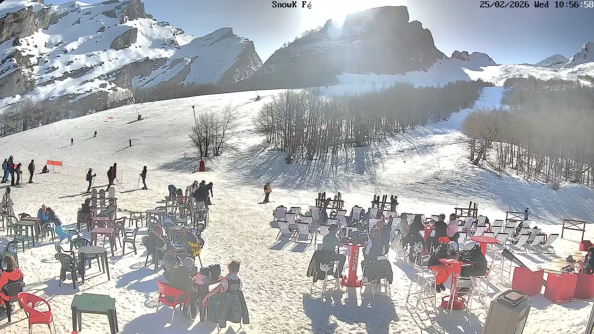 Gourette,  Pyrenees View from Snow K Fé Live Cam - Eaux-Bonnes,  Pyrenees-Atlantiques, Nouvelle-Aquitaine, France