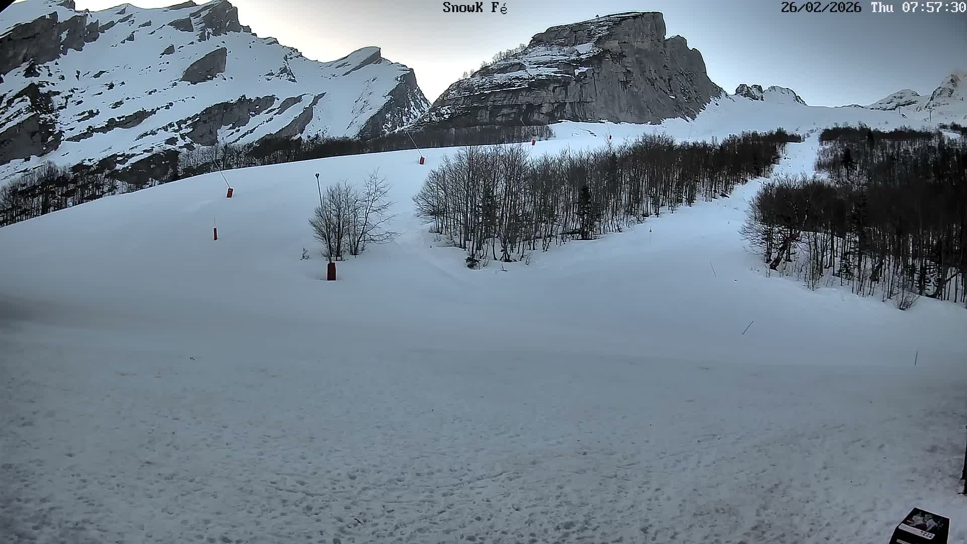 Gourette,  Pyrenees View from Snow K Fé Live Cam - Eaux-Bonnes,  Pyrenees-Atlantiques, Nouvelle-Aquitaine, France