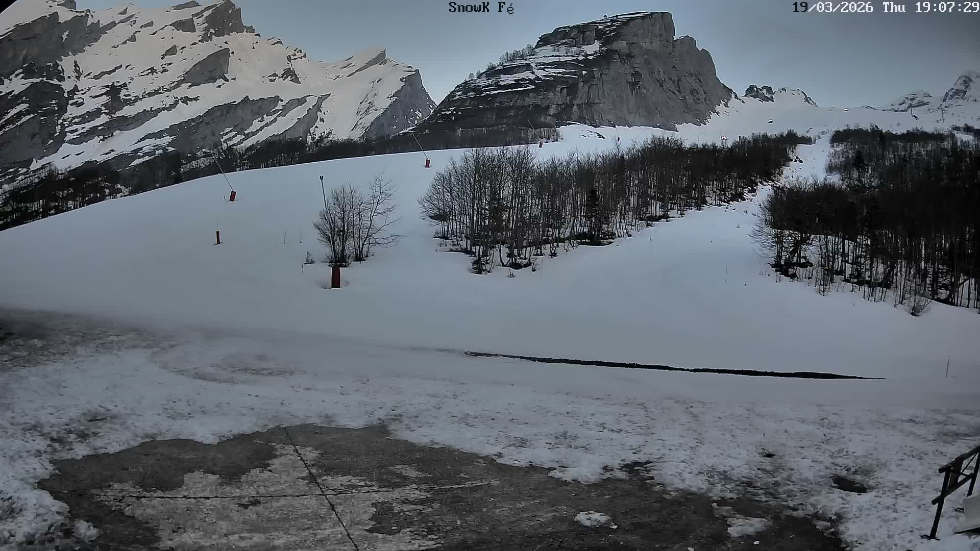 Gourette,  Pyrenees View from Snow K Fé Live Cam - Eaux-Bonnes,  Pyrenees-Atlantiques, Nouvelle-Aquitaine, France