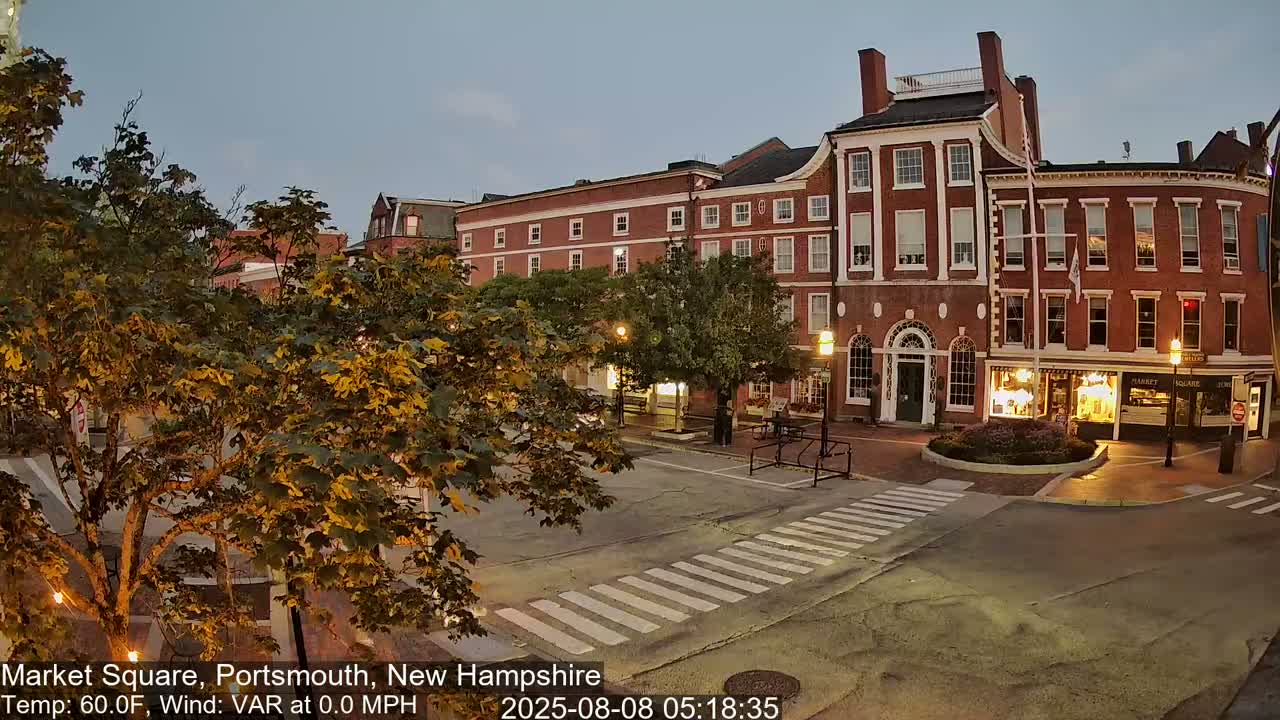 Portsmouth, Market Square Live Cam -  Portsmouth,  New Hampshire, USA