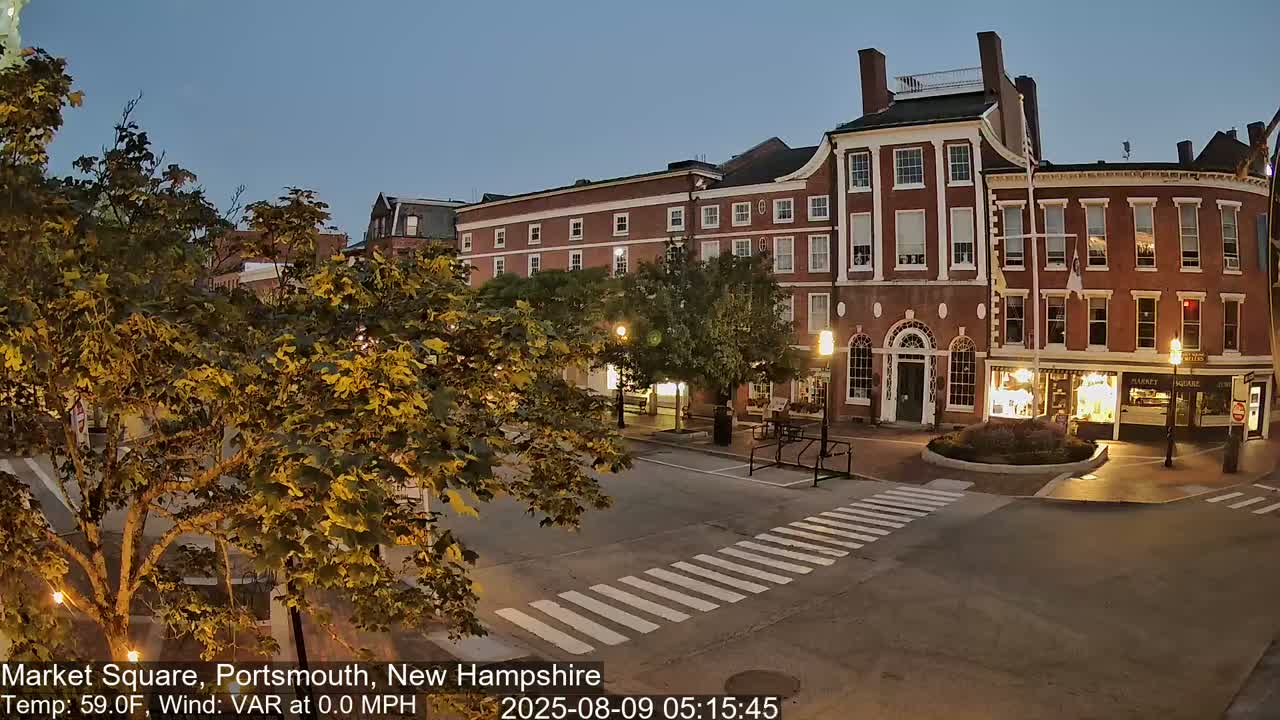 Portsmouth, Market Square Live Cam -  Portsmouth,  New Hampshire, USA