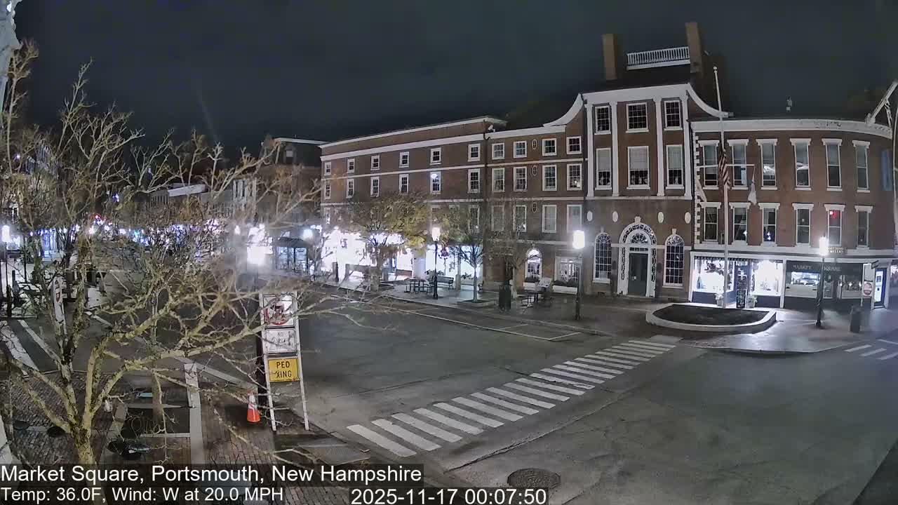 Portsmouth, Market Square Live Cam -  Portsmouth,  New Hampshire, USA