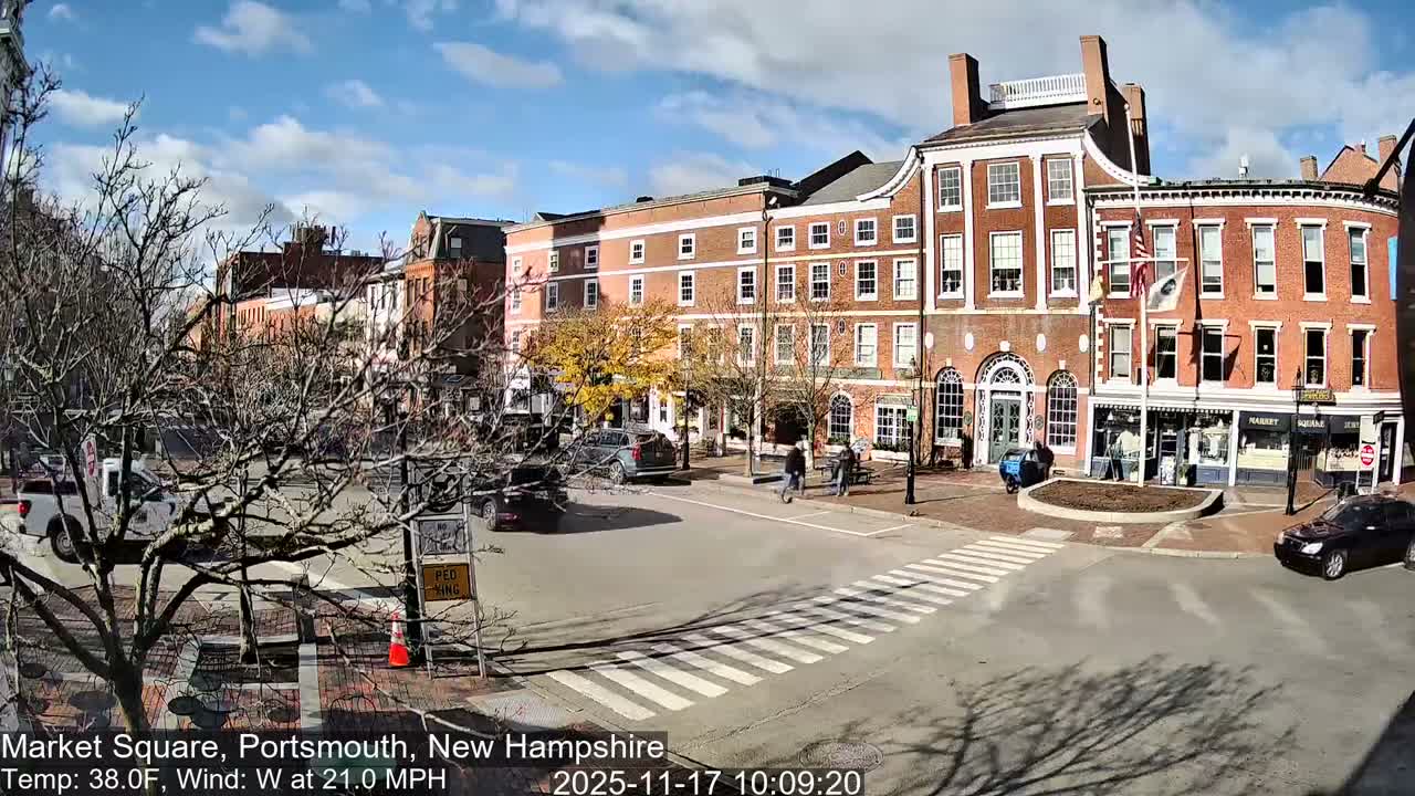 Portsmouth, Market Square Live Cam -  Portsmouth,  New Hampshire, USA