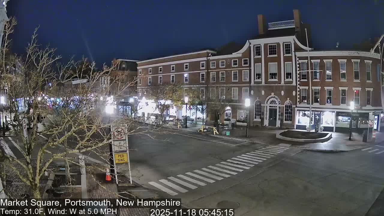 Portsmouth, Market Square Live Cam -  Portsmouth,  New Hampshire, USA