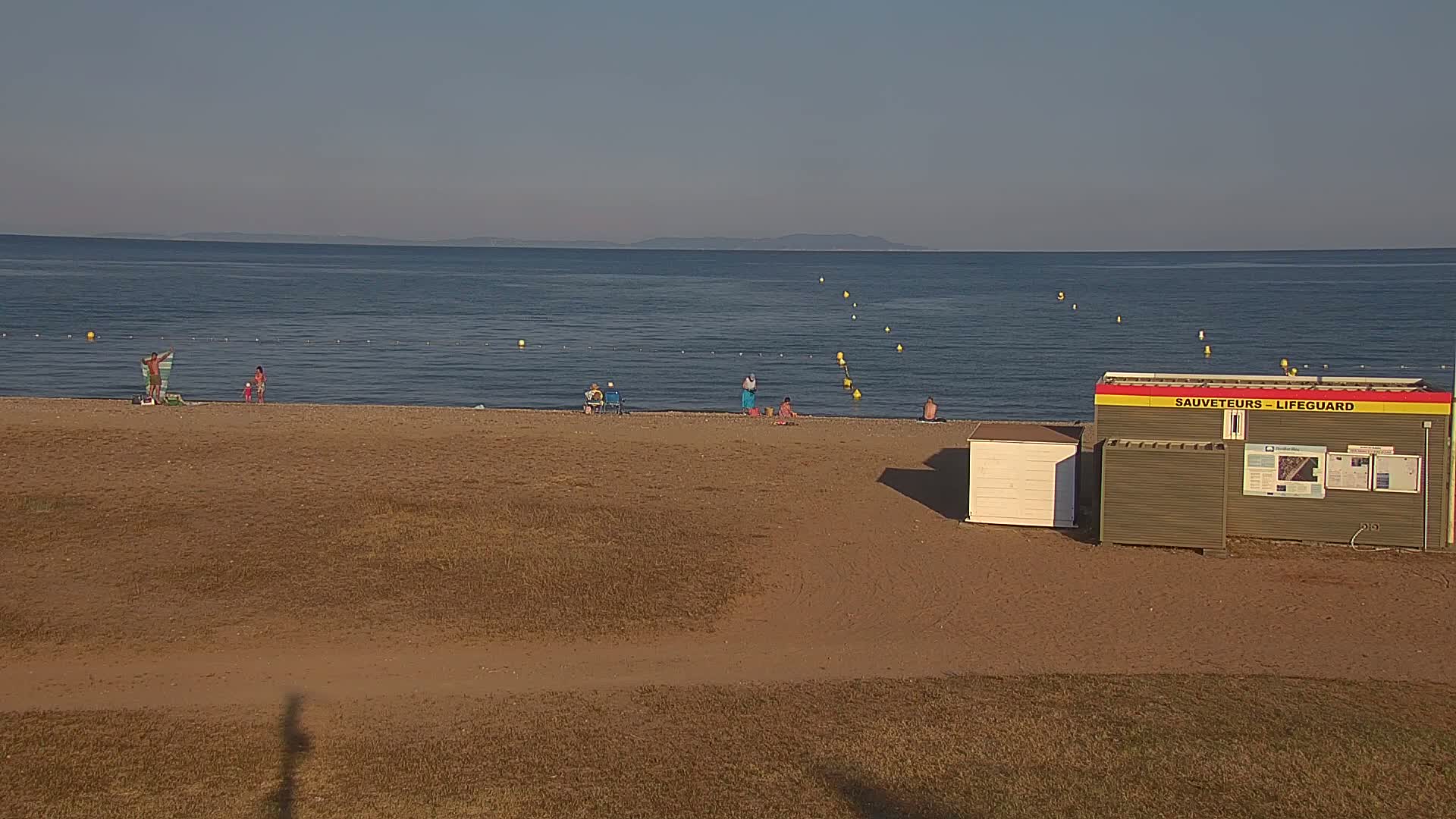 Hyeres, Plage de l'Ayguade Beach & Ayguade  Live Cam - Toulon, Var, Provence-Alpes-Cote d’Azur, France 