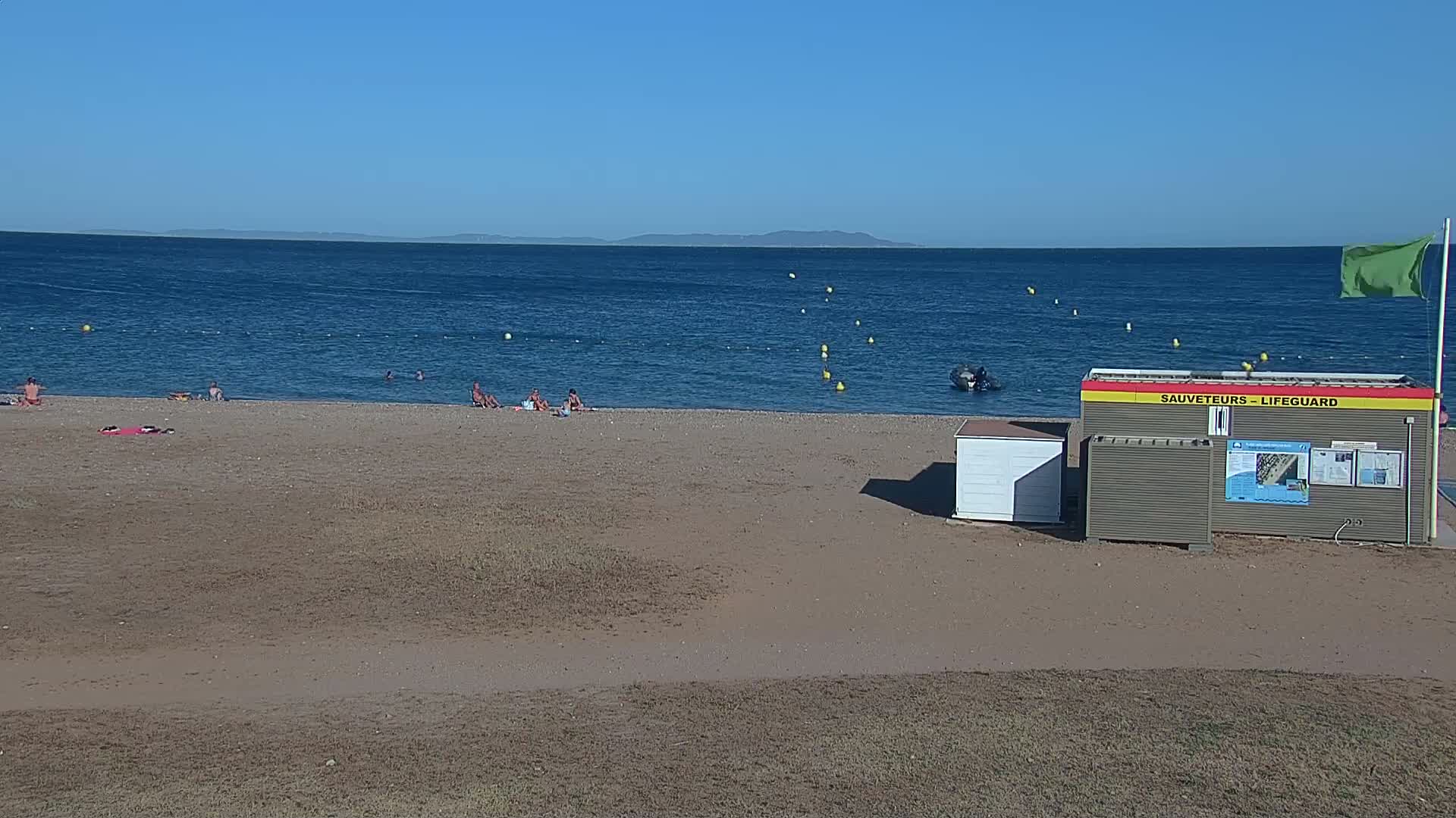 Hyeres, Plage de l'Ayguade Beach & Ayguade  Live Cam - Toulon, Var, Provence-Alpes-Cote d’Azur, France 