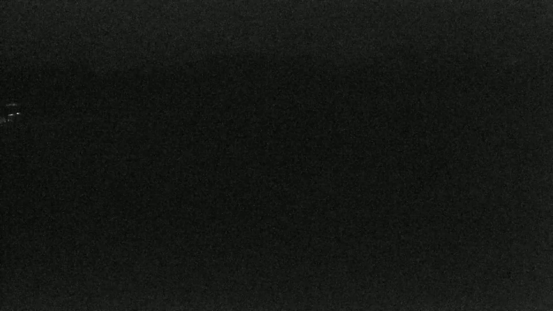 A mostly dark image with slight speckling throughout.