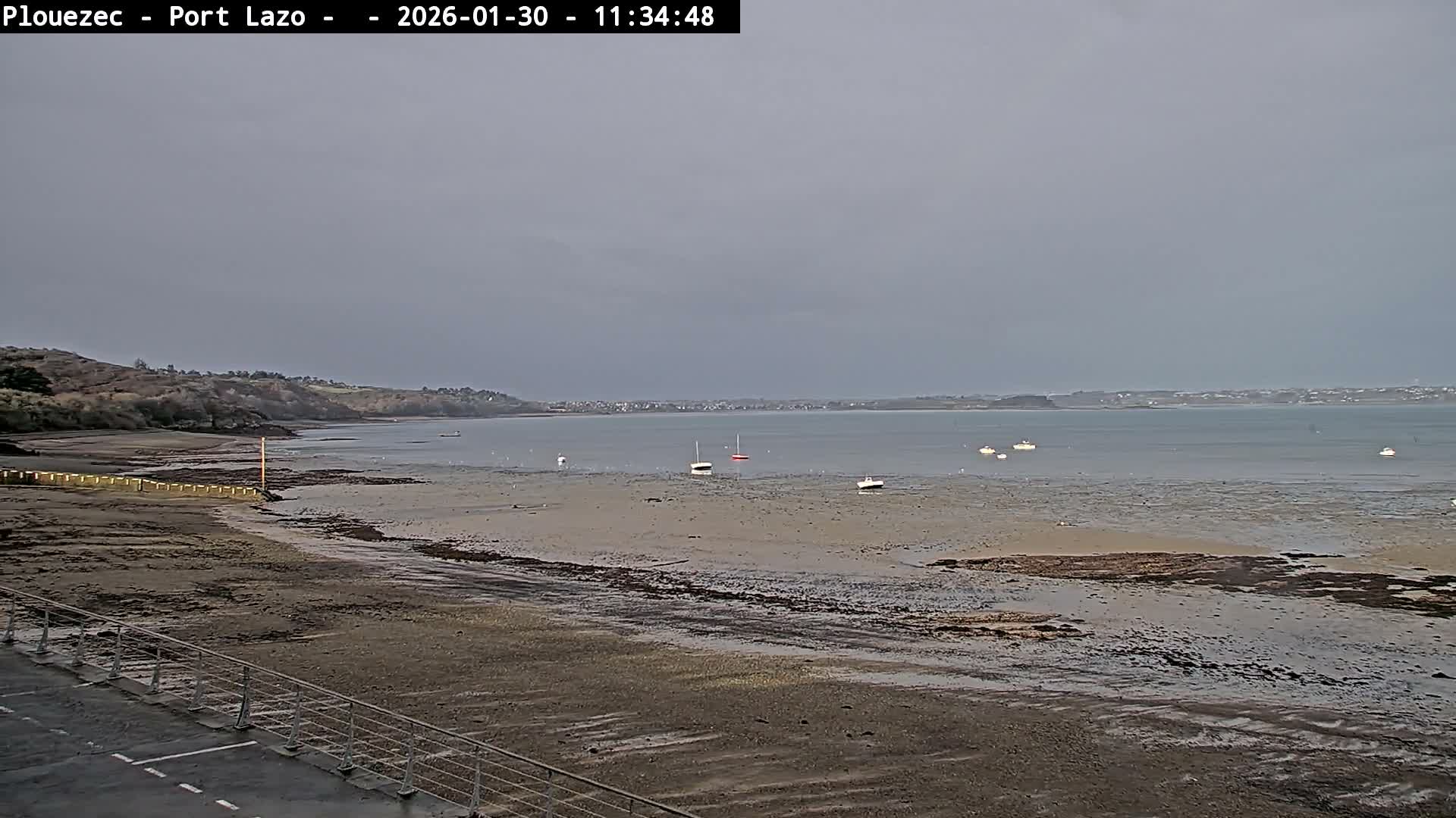 Plouezec Plage de Port Lazo Beach Live Cam - Guingamp, Côtes-d'Armor, Bretagne, France