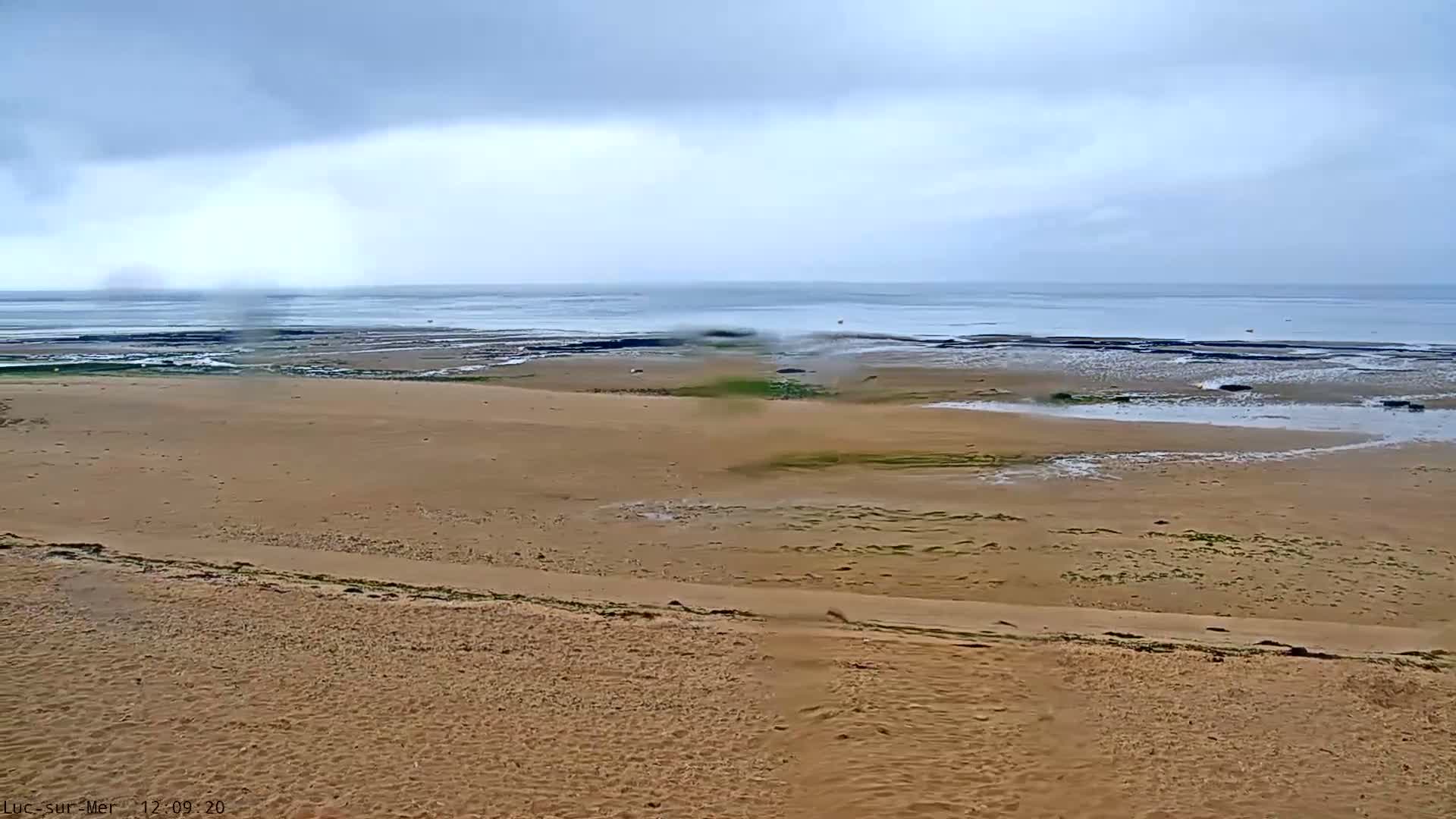 Plage de Luc-sur-Mer Beach Live Cam - Caen, Calvados, Normandie, France