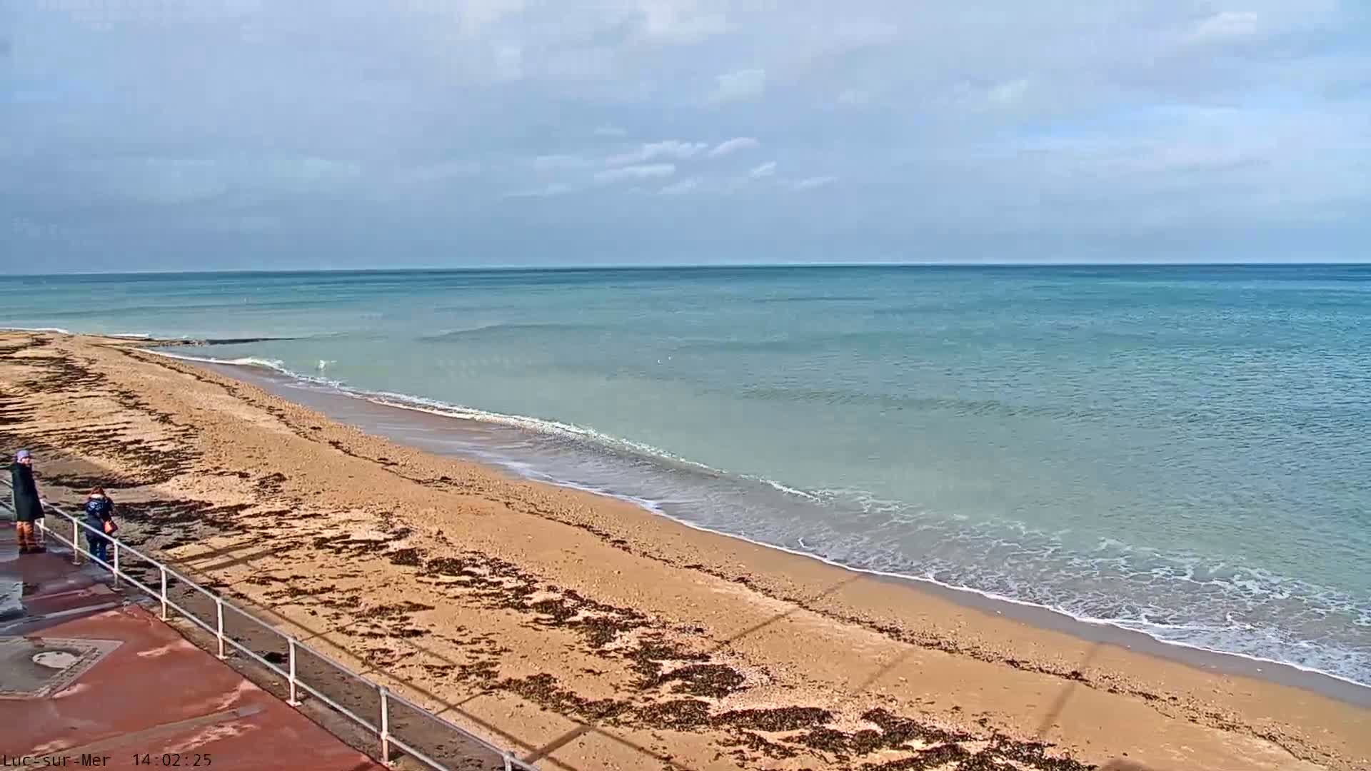 Plage de Luc-sur-Mer Beach Live Cam - Caen, Calvados, Normandie, France