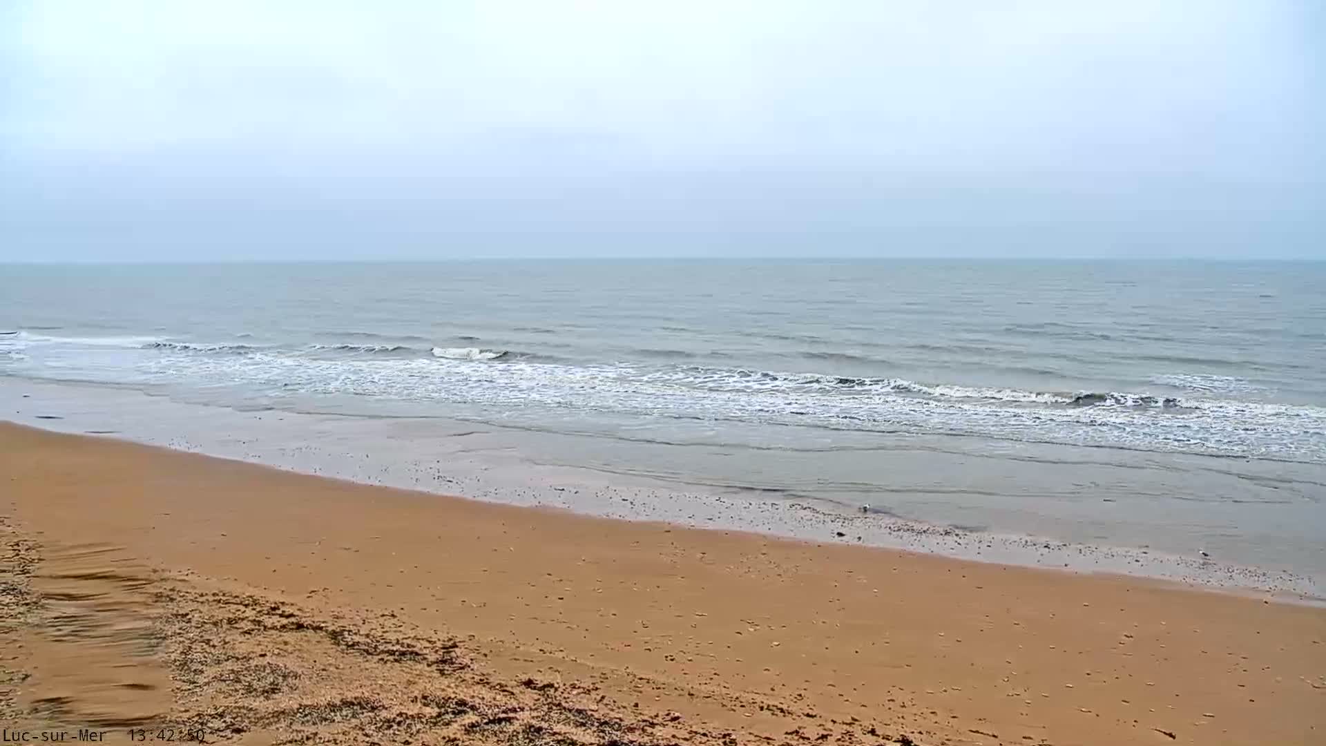 Plage de Luc-sur-Mer Beach Live Cam - Caen, Calvados, Normandie, France