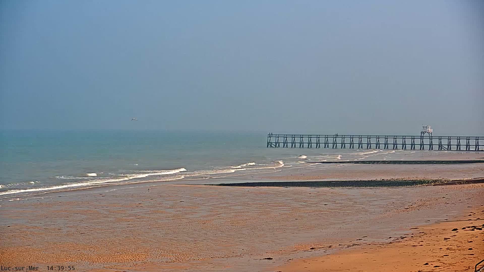 Plage de Luc-sur-Mer Beach Live Cam - Caen, Calvados, Normandie, France
