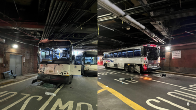 NYC Bus Terminal Crash: 12 Injured, Traffic Delays on 40th St & 9th Ave