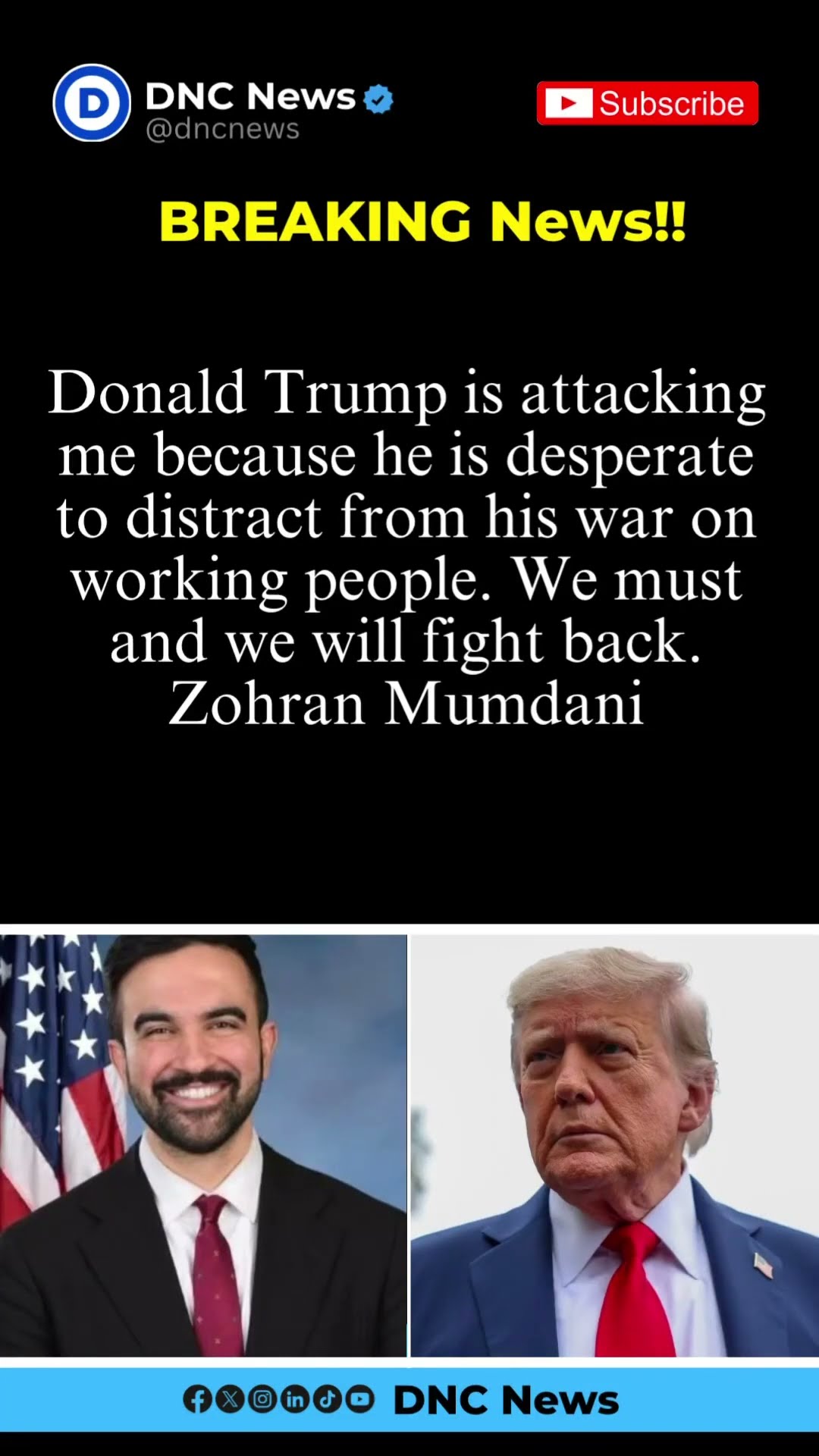 Zohran Mamdani Responds to Donald Trump's Criticism: The Latest