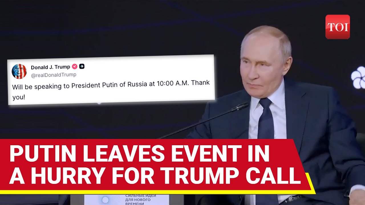 Putin Abruptly Leaves Event, Concerns Over Offending Trump?