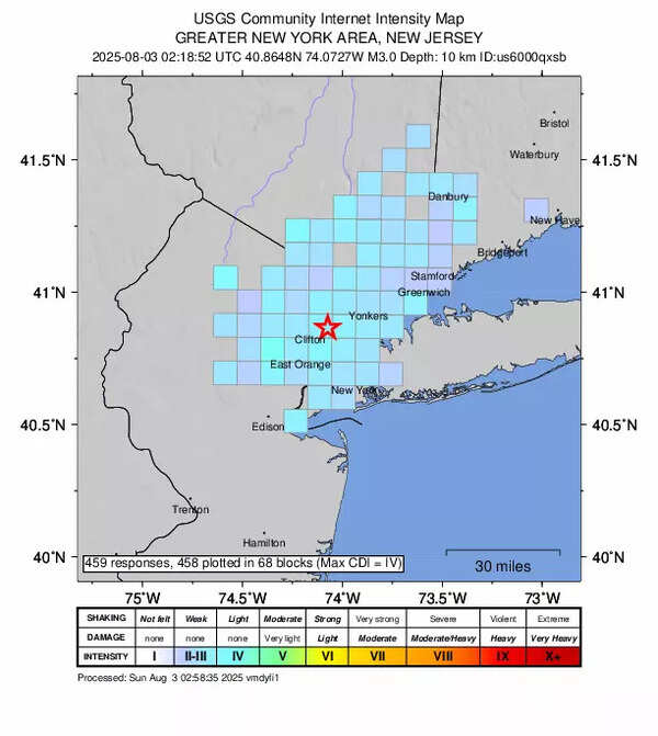 Earthquake in New Jersey Rattles New York: Magnitude 3.0 Tremor Felt Saturday Night
