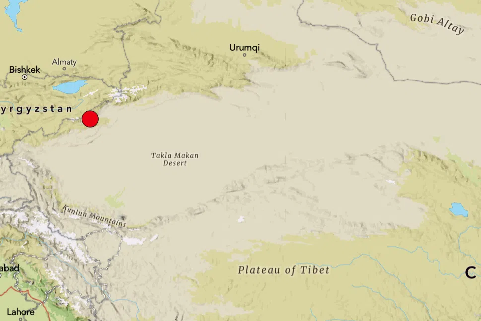 Magnitude 6.0 Earthquake Jolts China's Xinjiang Region Near Kyrgyzstan Border