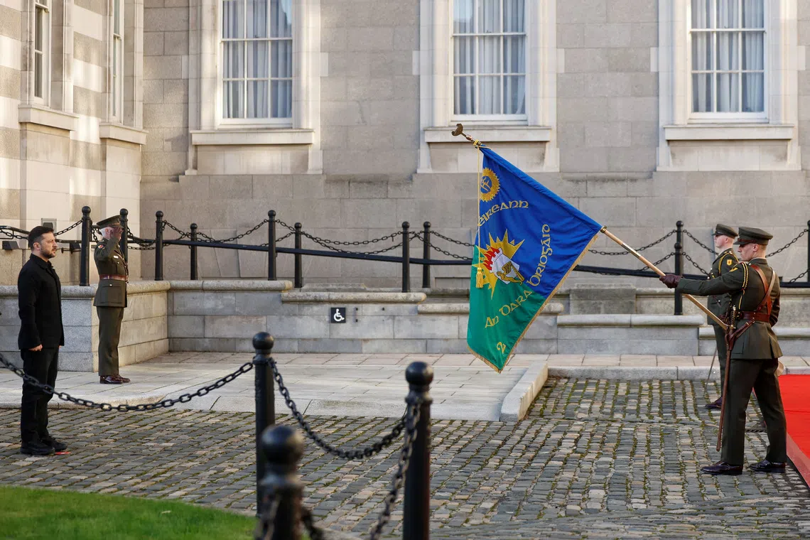 Security Alert in Dublin: Drones Spotted Near President Zelenskiy's Flight Path During Irish State Visit