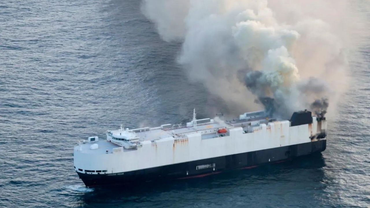 Cargo Ship Fire in North Pacific: 22 Crew Rescued Near Alaska
