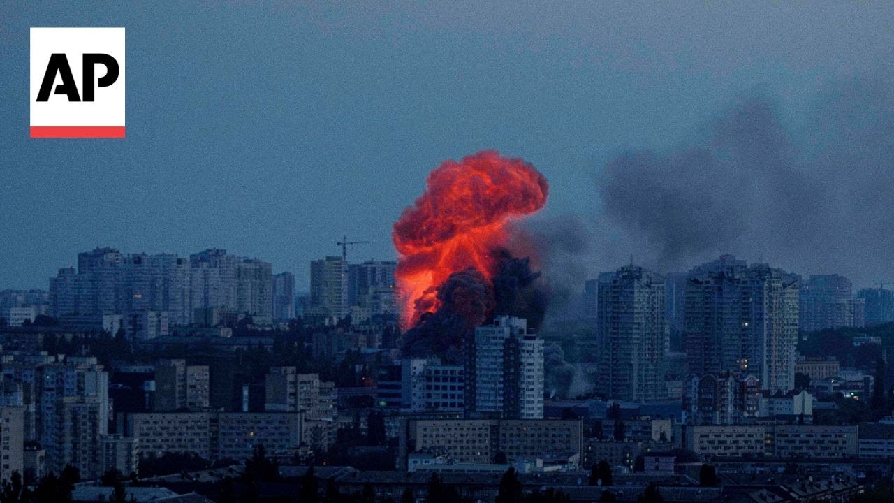 Russian Missile and Drone Attack Kills 3 in Kyiv, Ukraine