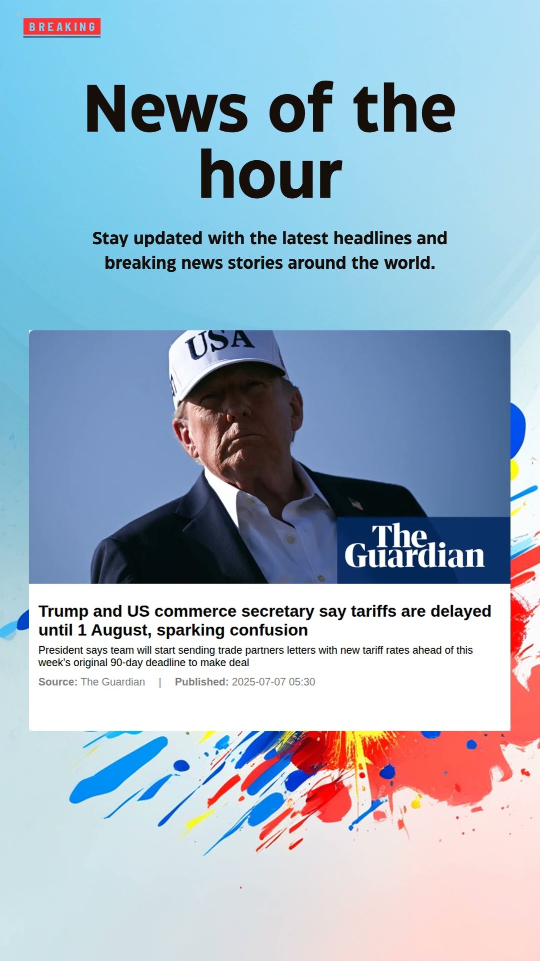 Trump Delays Tariffs Until August 1st, Creating Market Confusion