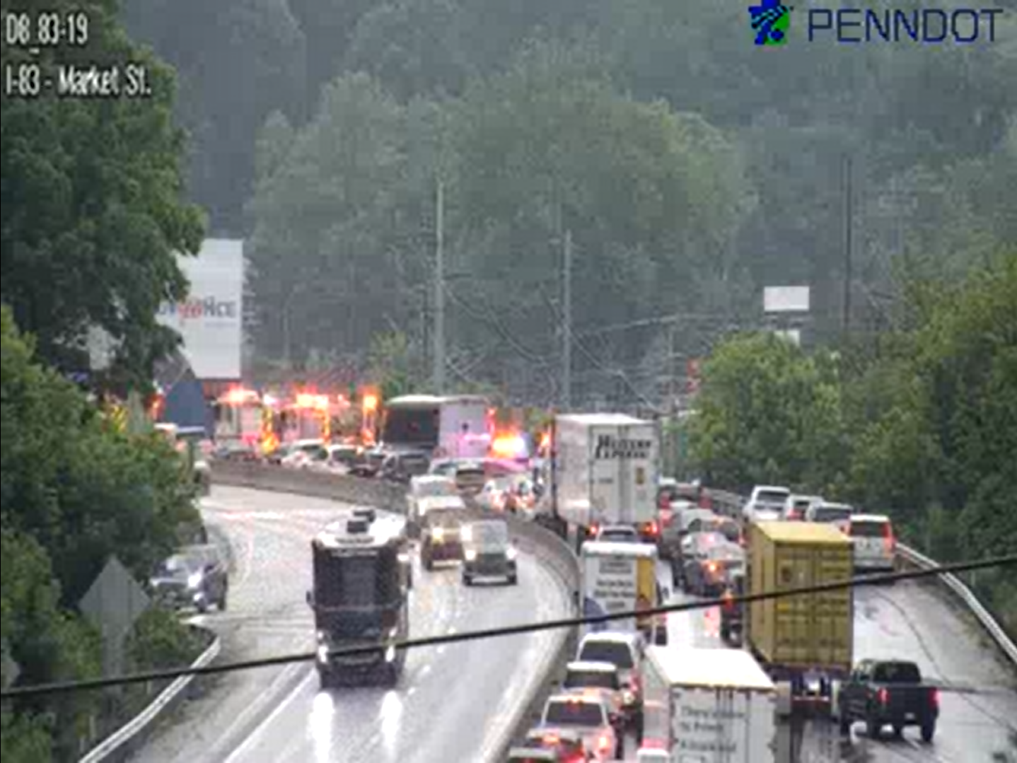 I-83 Northbound Closed in York County, PA Due to Crash