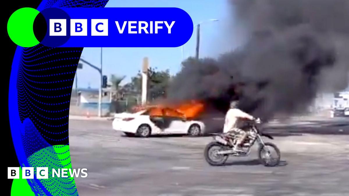 LA Protests: Analyzing Footage of Burning Cars - BBC Verify