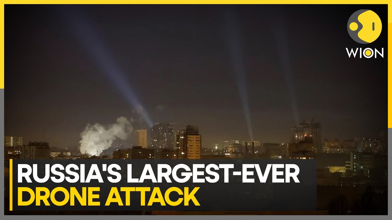 Russia Launches Largest Drone Attack Ever on Ukraine