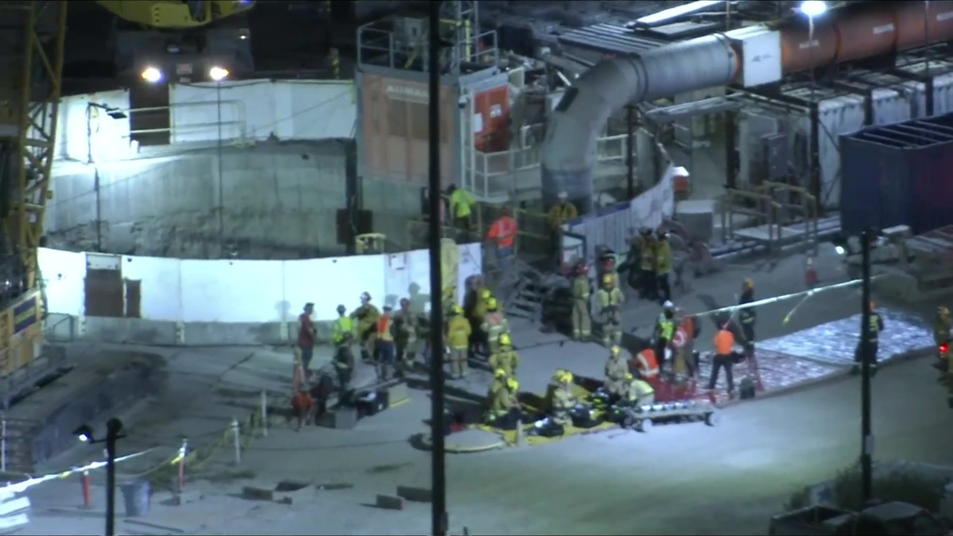 Industrial Tunnel Collapse in Los Angeles: Workers Trapped, Rescue Underway