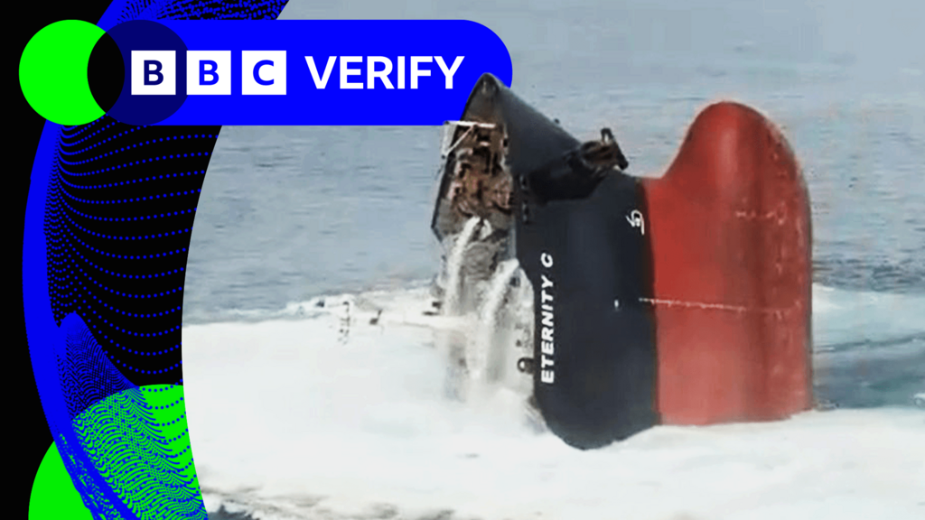 Red Sea Ship Sinking: Verified Images Emerge After Attack; Kyiv Hit - BBC News