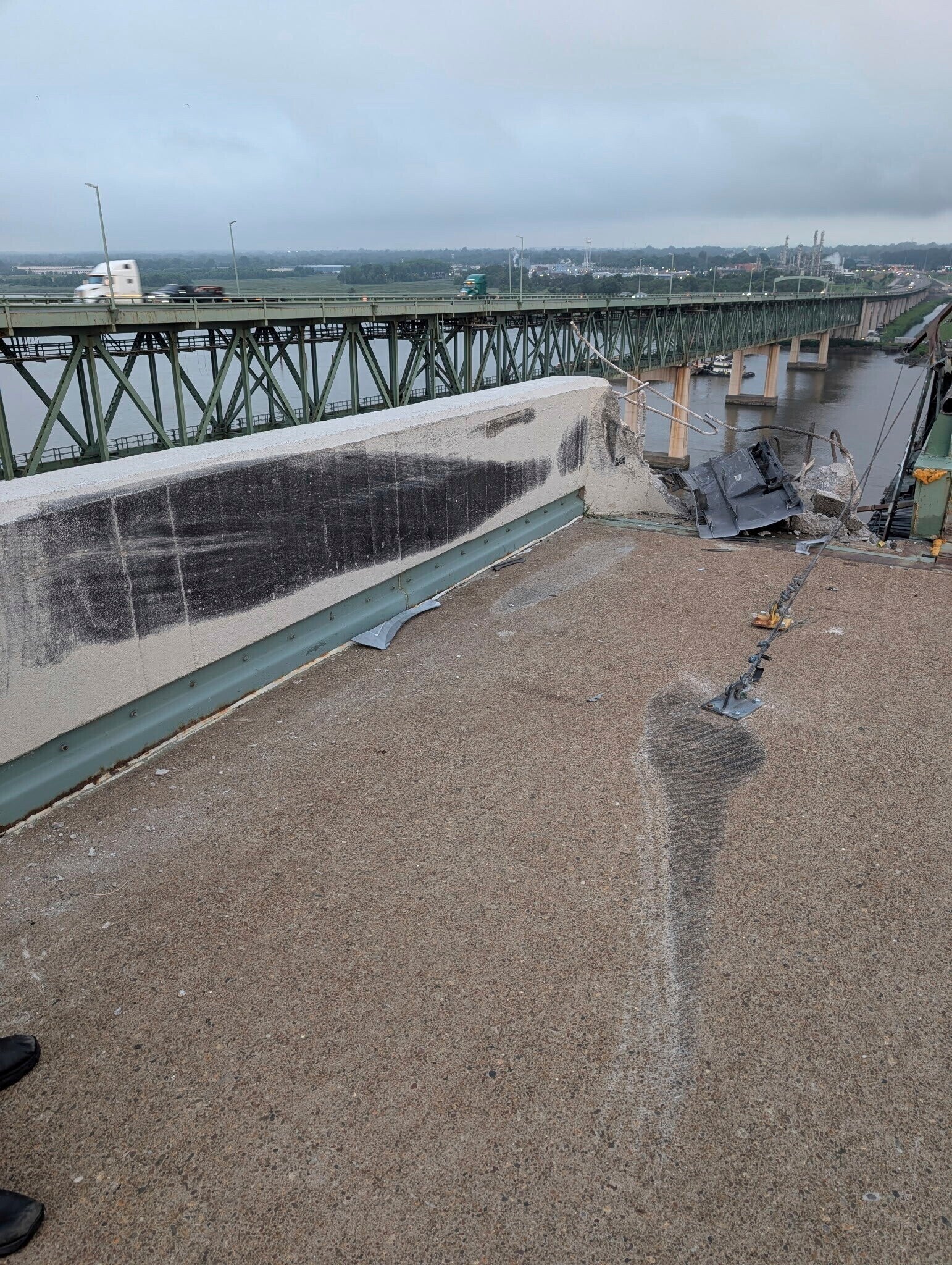 Truck Plunges Off Delaware Memorial Bridge into Delaware River - July 11, 2025