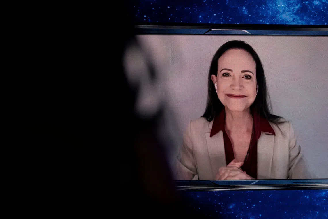 Venezuela’s Nobel laureate Machado arrives in Oslo, hours after award ceremony