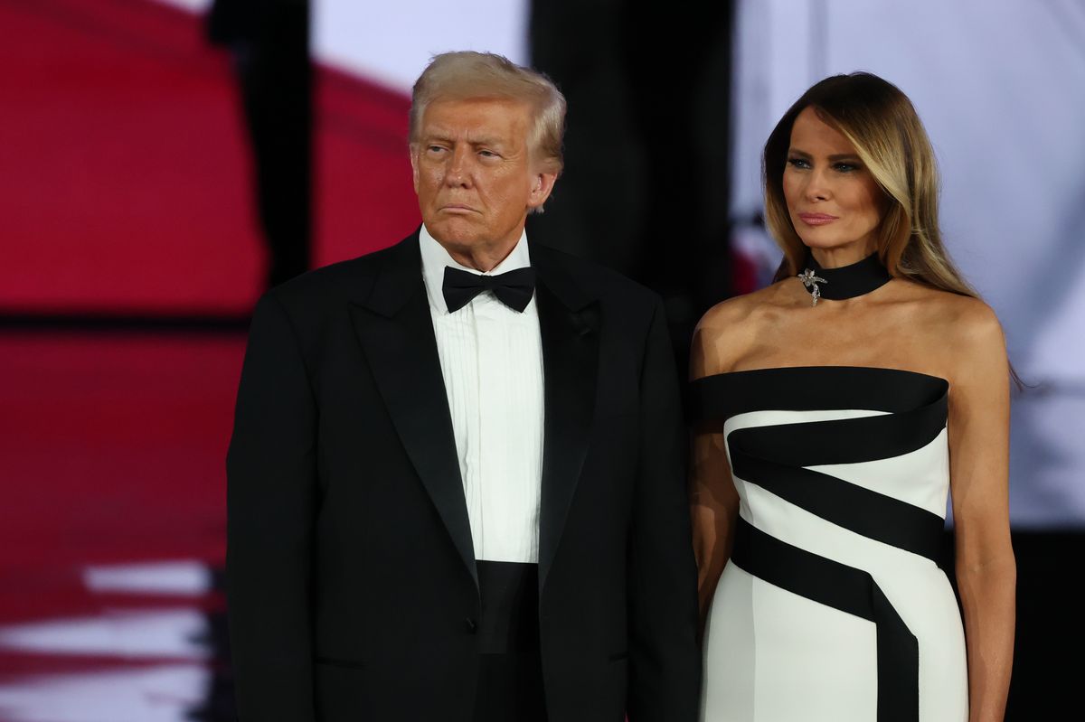 Trump Attends 'Les Miserables' Debut in Tuxedo, Melania in Black Dress: Photos & Reactions