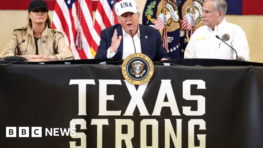 Trump Visits Texas Aftermath as Search for 160 Missing Continues