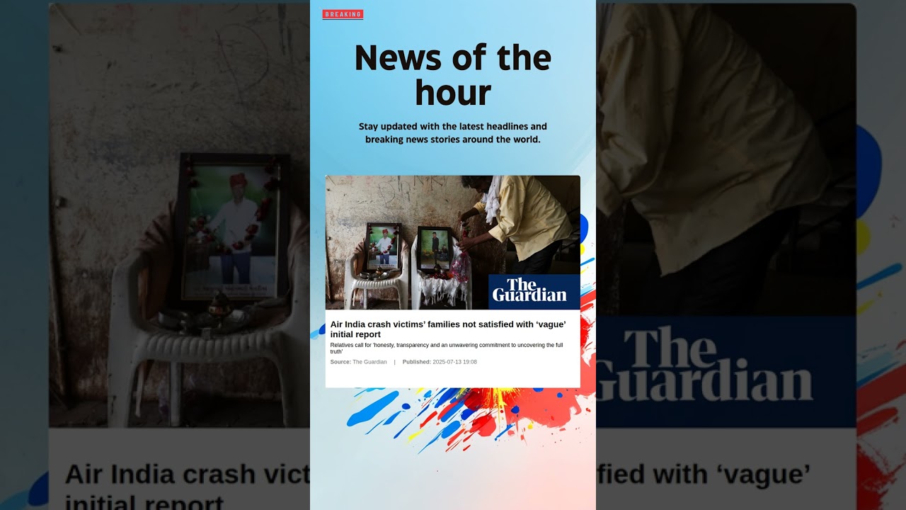 Air India Crash: Families Disappointed with Initial Report