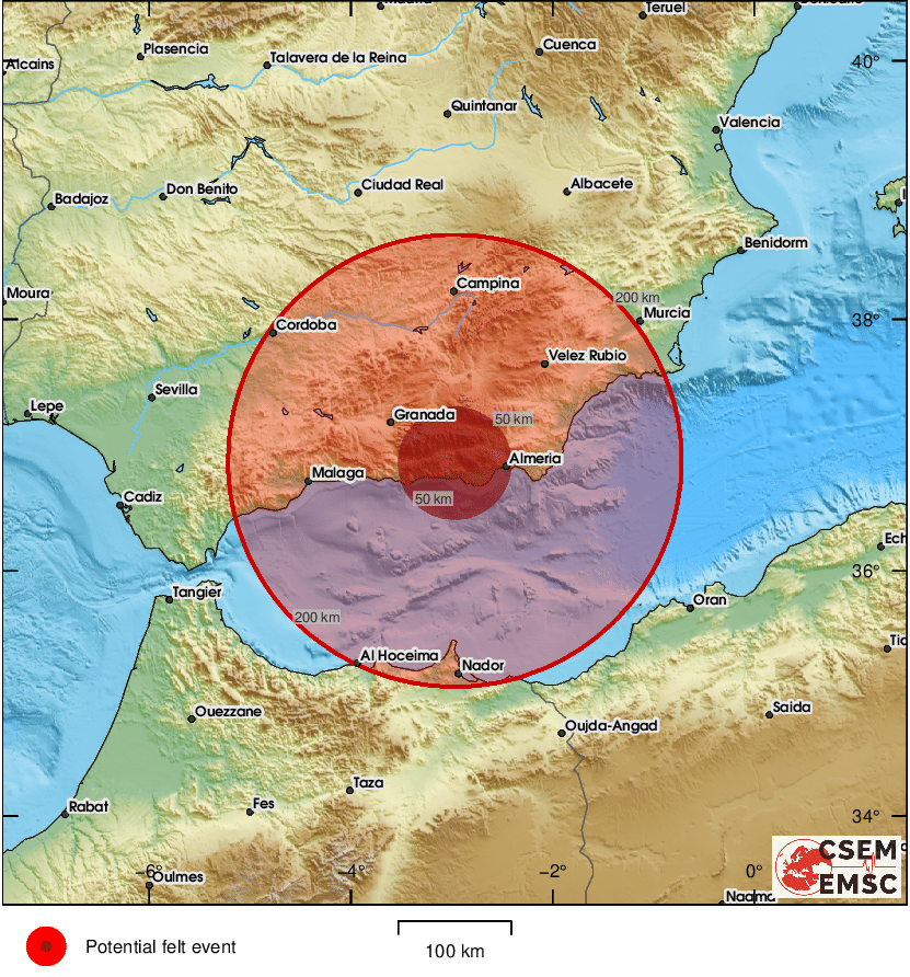 Earthquake in Spain Causes Damage to Almeria Airport Roof